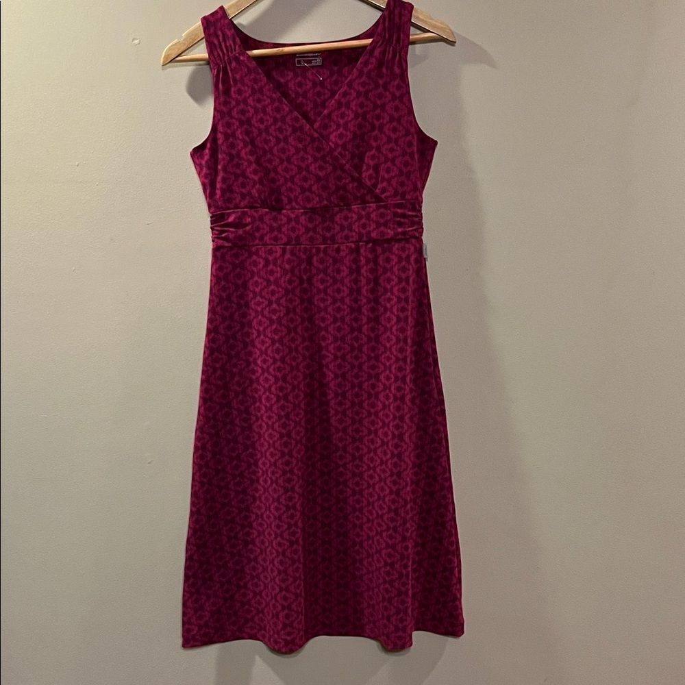 Eddie Bauer Rich Magenta Midi Dress